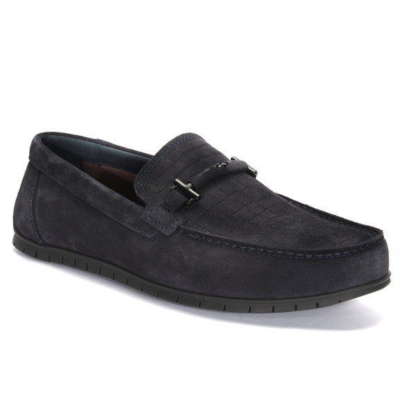 Granatowe mokasyny męskie TRENT