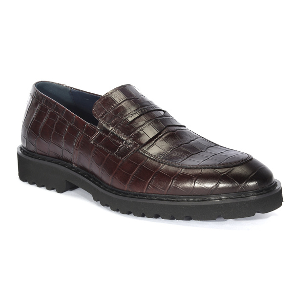 Brązowe mokasyny męskie GABRIEL