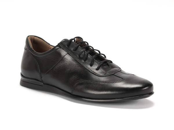 Czarne półbuty OLAF