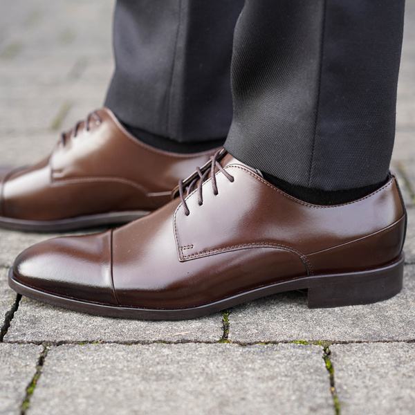 Brązowe półbuty wizytowe AUSTIN