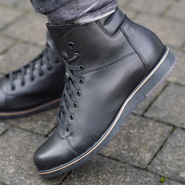 Czarne trzewiki męskie RAMON