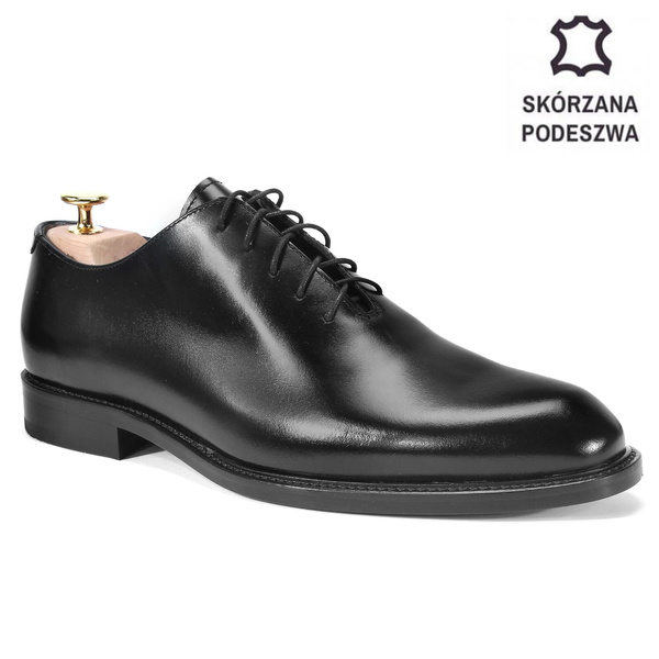 Czarne półbuty wizytowe ARIEL
