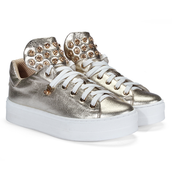 Złote sneakersy B498RN920