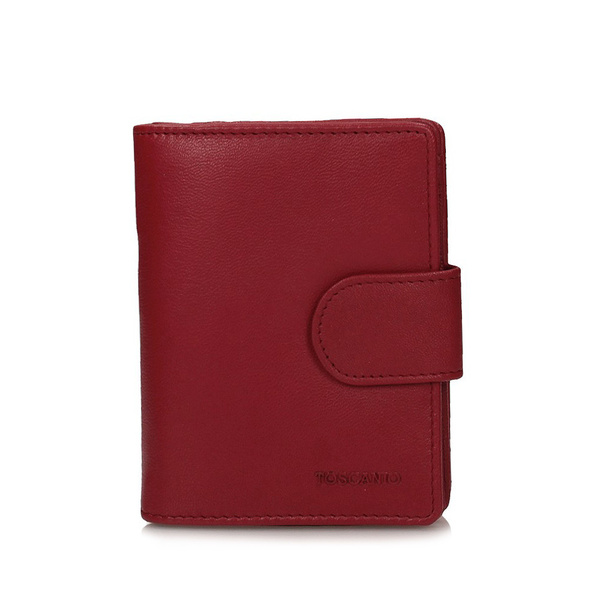 Czerwony portfel damski T341