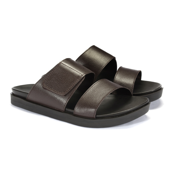 Brązowe klapki męskie JAZON