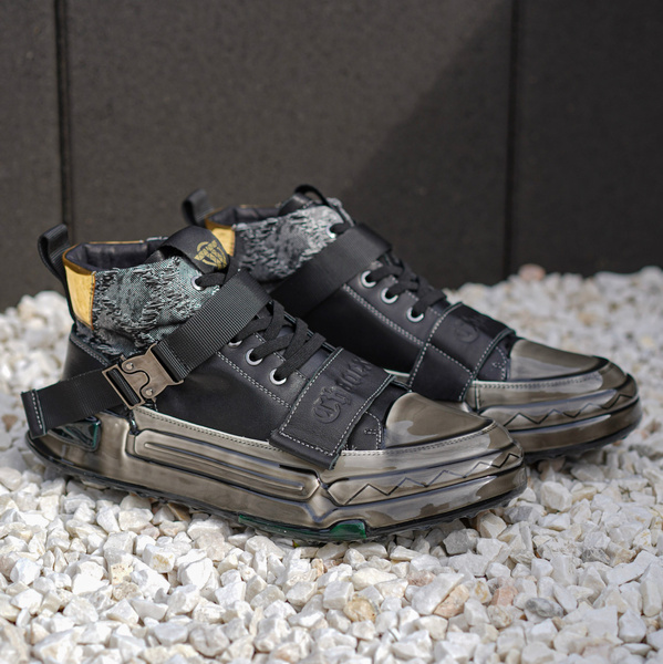 Czarne sneakersy męskie ARIUS