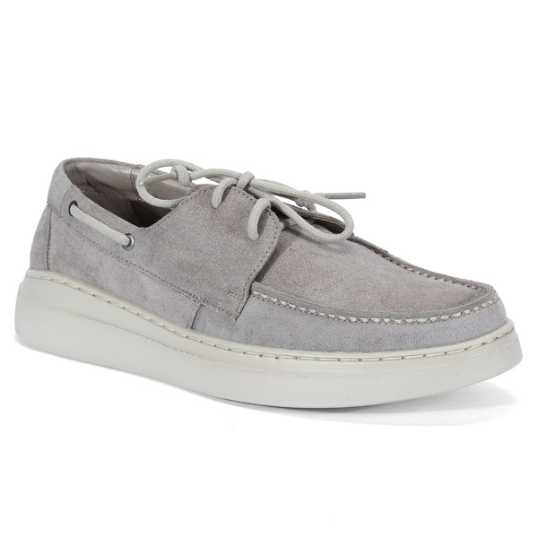 Popielate półbuty męskie GRACJAN