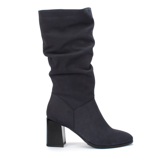 Granatowe kozaki JULIA