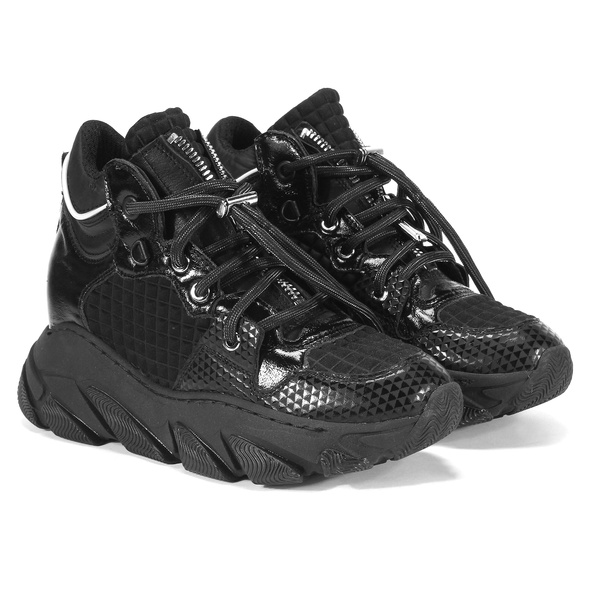 Czarne sneakersy damskie GIULIA