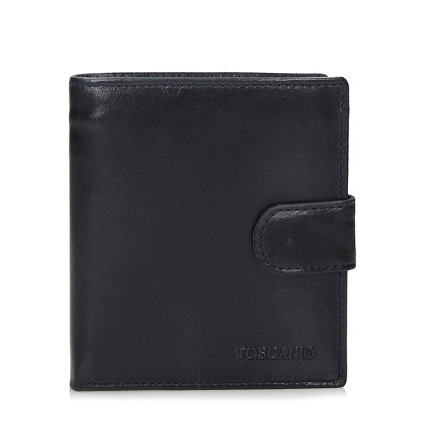 Czarny portfel męski TOST1020