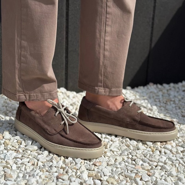 Brązowe półbuty męskie MELVIN